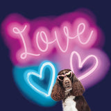 G45471 Neon Love 6 Panel Pink Mural