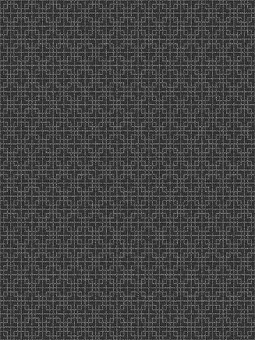 G56594 Greek Key Texture Black Wallpaper