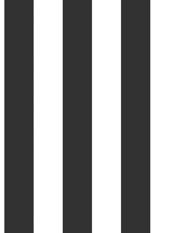 G67521 Awning Stripe Black Wallpaper