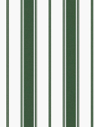 G68063 Heritage Stripe Green Wallpaper