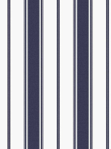 G68065 Heritage Stripe Blue Wallpaper