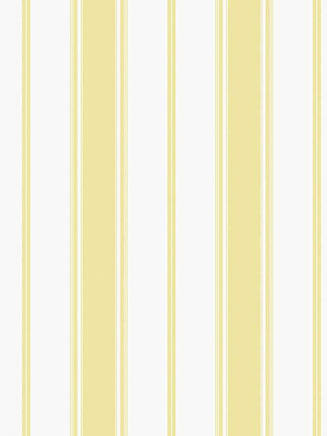 G68069 Heritage Stripe Yellow Wallpaper