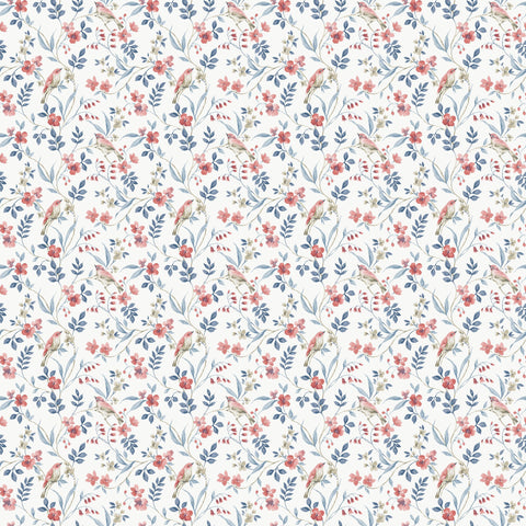 G68715 Garden Bird Floral Wallpaper