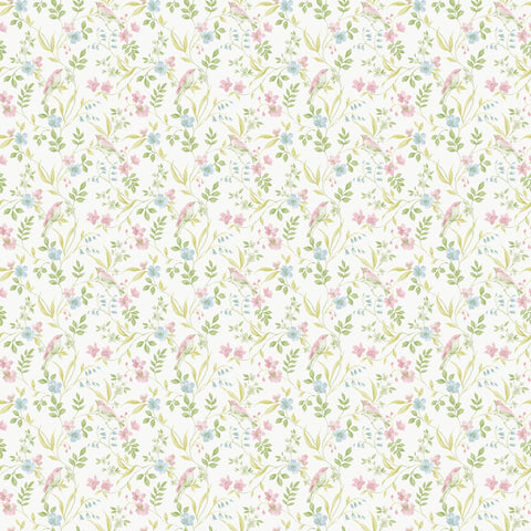 G68716 Garden Bird Floral Wallpaper