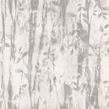 G78233 Batik Leaves Silver Grey Wallpaper