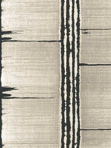 G78285 Bark Stripe Taupe Black Wallpaper