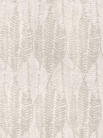 G78340 Wasabi Leaves Taupe Wallpaper
