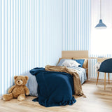 G78405 Regency Stripe Sky Blue Wallpaper