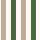G78550 2 color Awning Stripe Green Wallpaper