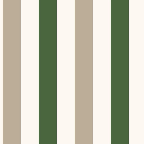 G78550 2 color Awning Stripe Green Wallpaper