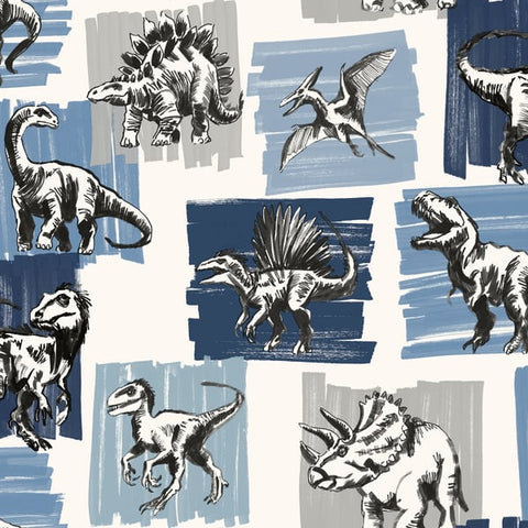 G78559 Dinosaurs Blue Wallpaper