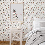 G78562 Doggies Beige Wallpaper