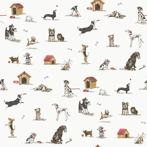 G78562 Doggies Beige Wallpaper