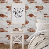 G78563 Exposed Brick Grey Wallpaper