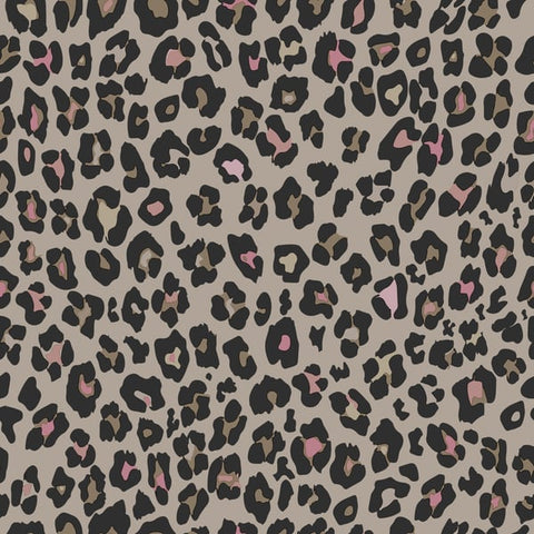 G78564 Fun Leopard Beige Wallpaper