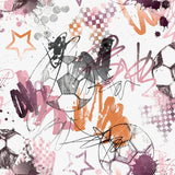 G78567 Graffiti Sports Pink Wallpaper