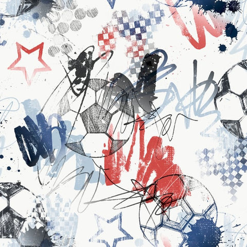 G78568 Graffiti Sports Blue Wallpaper