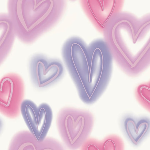 G78574 Neon Hearts Purple Wallpaper