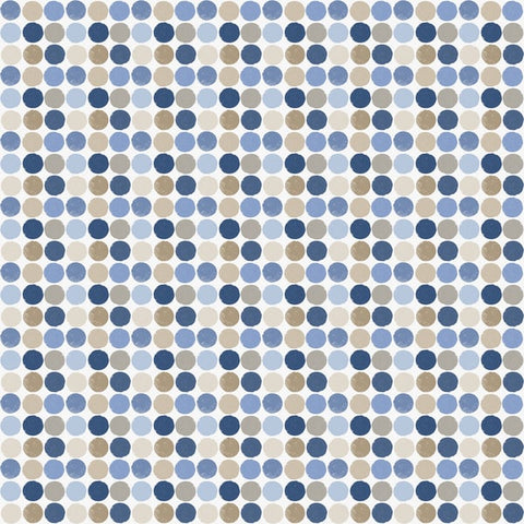 G78578 Penny Dots Blue Wallpaper 