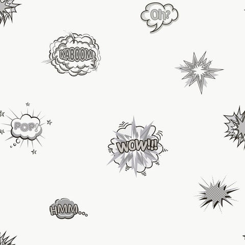 G78579 Pop Art Grey Wallpaper
