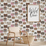 G78582 Purses Beige Wallpaper