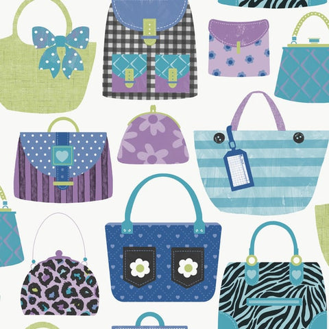 G78583 Purses Blue Wallpaper