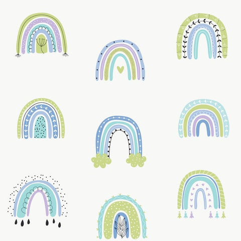 G78585 Rainbo-Ho Blue Wallpaper 