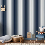 G78587 Regency Stripe Blue Wallpaper