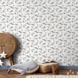 G78593 Sharks Grey Wallpaper 
