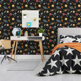 G78596 Solar System Black Wallpaper