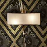 GA30605 Gatsby Ombre geometric Diamond burst black beige flaxen gold Metallic Wallpaper