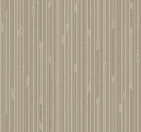 GA30706 Bar Stripe Metallic Shitake Wallpaper