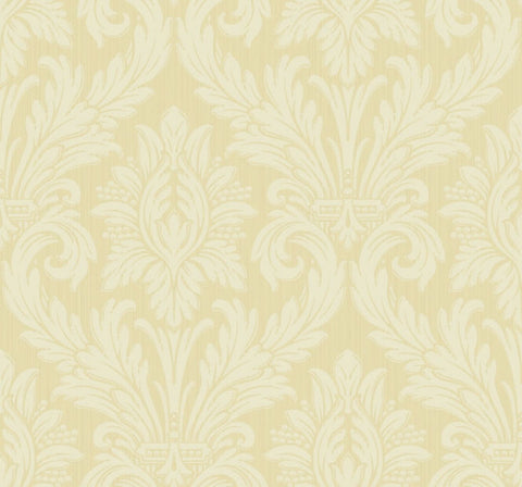 GA31603 Floral Pom Metallic Toasted Marshmallow Wallpaper