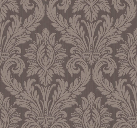 GA31609 Floral Pom Metallic Mulberry Silk Wallpaper