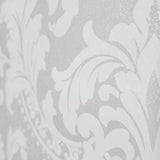 GA31900 Retro Gatsby wallcoverings pale light gray off white Victorian damask Wallpaper