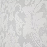 GA31900 Retro Gatsby wallcoverings pale light gray off white Victorian damask Wallpaper