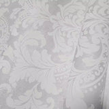 GA31900 Retro Gatsby wallcoverings pale light gray off white Victorian damask Wallpaper