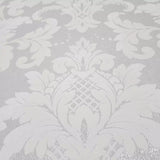 GA31900 Retro Gatsby wallcoverings pale light gray off white Victorian damask Wallpaper