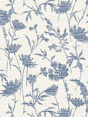 GL21302 Grasslands florals tropical blue abstract Wallpaper