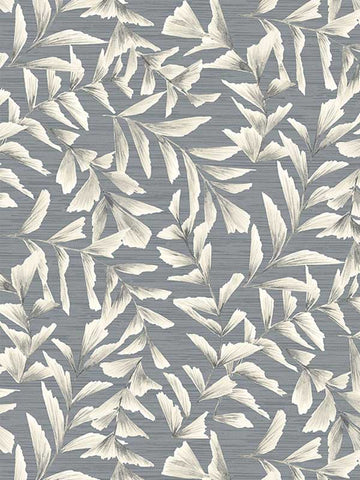 GL21808 Grasslands Floral Gray Wallpaper