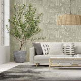 GM30407 Kitezh Oat Modern Geometric Wallpaper