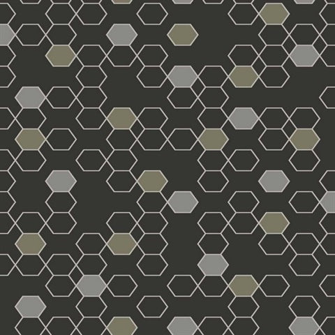 GM30600 Nyx Dove Modern Geometric Wallpaper