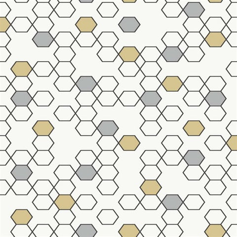 GM30610 Nyx Washed Grain Modern Geometric Wallpaper