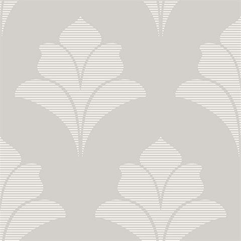 GM30828 Aztlan Shadow Modern Damask Wallpaper