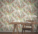 GN2541 Swaying Palms Rouge Mink Wallpaper