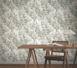 GN2543 Swaying Palms Neutral Wallpaper