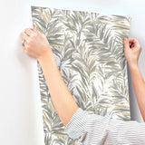 GN2543 Swaying Palms Neutral Wallpaper