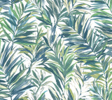 GN2544 Swaying Palms Green Blue Wallpaper