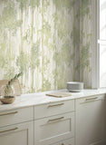 GN2601 Aspen Grove Green Wallpaper