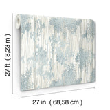 GN2602 Aspen Grove Blue Wallpaper